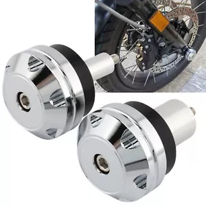 クロームオートバイ前輪アクスルキャップナットカバーキット BMW RnineT 2017-22 新しい Chrome Motorcycle Front Wheel Axle Caps Nut Cover Kit For BMW RnineT 2017-22 New