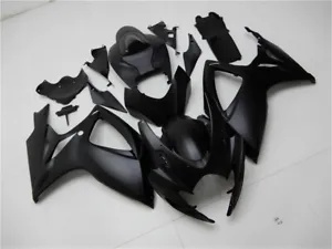 GSXR 600/750 2006 2007 マットブラックフェアリングキットボディワーク + ボルト K6 For GSXR 600/750 2006 2007 Matte Black Fairings Kit Body Work + Bolts K6