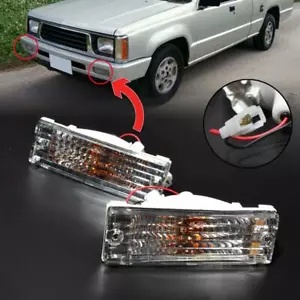 フロントクリスタルバンパーランプライト三菱 L200 マイティマックス 1988-1996 FRONT CRYSTAL BUMPER LAMP LIGHTS FOR MITSUBISHI L200 MIGHTY MAX 1988-1996