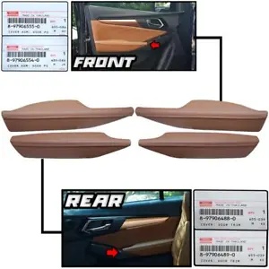 2021-22 いすゞ MUX MU-X SUV 純正フロントリアアームレスト ASSY ドアセット 4 個に適合 FITS 2021-22 ISUZU MUX MU-X SUV GENUINE FRONT REAR ARMREST ASSY DOOR SET 4PCS