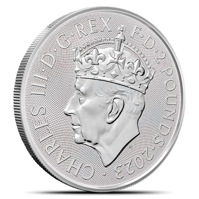 2023 1 オンス 英国銀戴冠式ブリタニア コイン (BU)