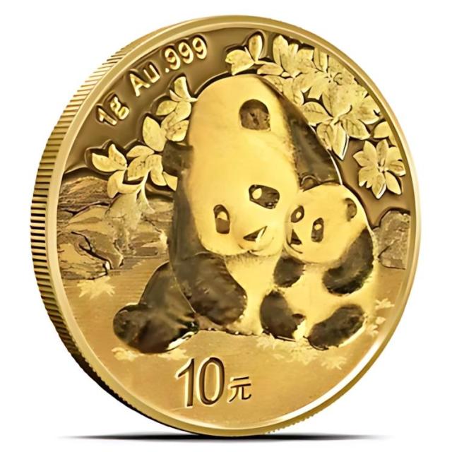 2024 1 グラム中国ゴールド パンダ コイン (BU)