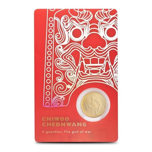 子ども用品など〜 2023 1/10 オンス 韓国 Chiwoo Cheonwang ゴールド メダリオン