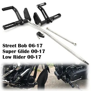 CNC フォワード コントロール フットペグ ハーレー ダイナ スーパー グライド 00-17 ストリート ボブ FXDB 用 CNC Forward Controls Footpegs for Harley Dyna Super Glide 00-17 Street Bob FXDB
