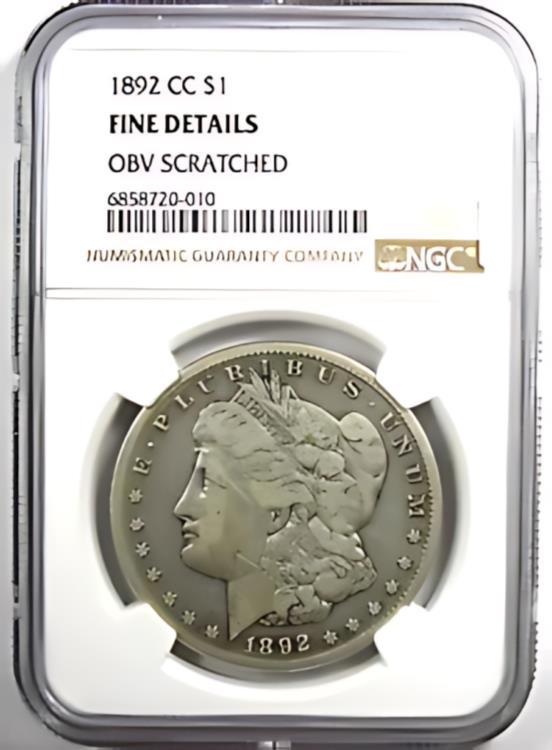 1892-CC モーガン シルバー ダラー 1 ドル カーソンシティ