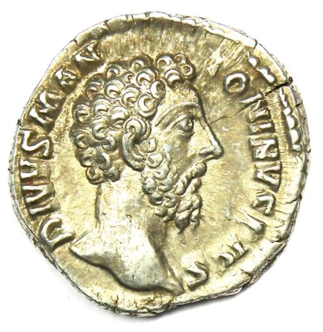マルクス アウレリウス AR デナリウス ローマ銀貨 139-161 AD - 良好