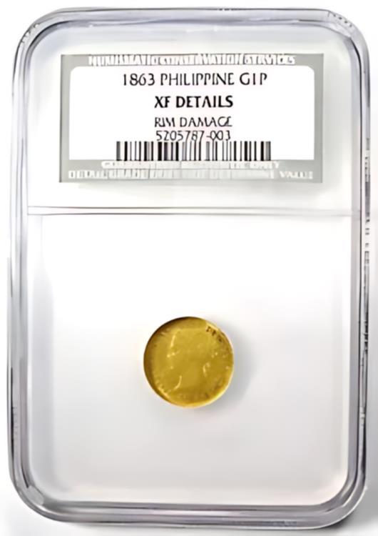 スペイン領 フィリピン1863年2ペソ金貨 スペイン領 フィリピン1863年2ペソ金貨 - メルカリ