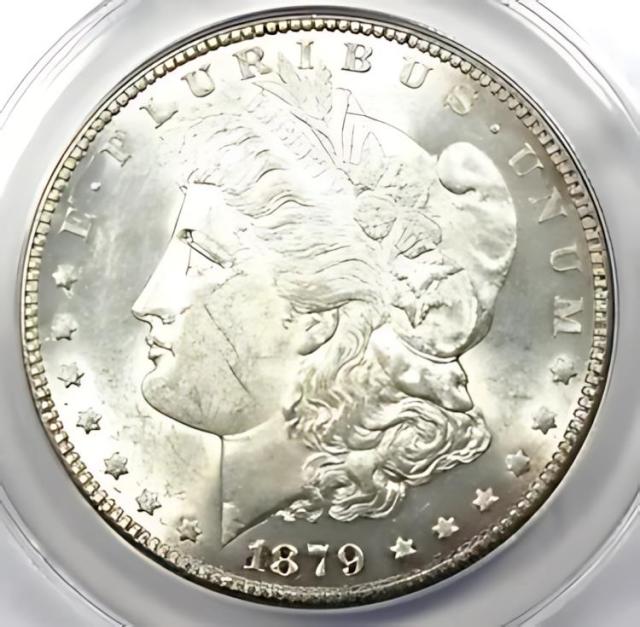 1879年 S シルバー モルガン ドル 1ドル NGC MS 66 1889年 米国