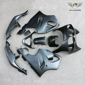 NTU マットブラックプラスチックフェアリングキット Kawasaki Ninja 1996-2003 ZX7R a022 に適合 NTU Matte Black Plastic Fairing Kit Fit for Kawasaki Ninja 1996-2003 ZX7R a022
