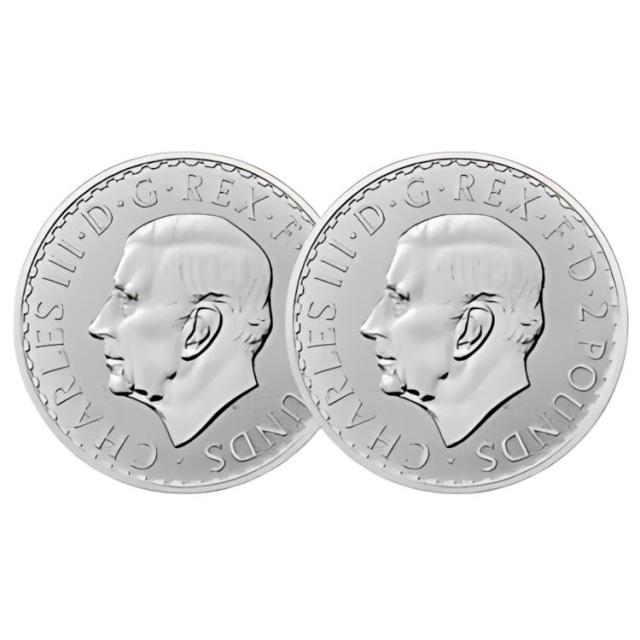 イギリス　ブリタニア　2ポンド銀貨  １オンス   2023年 英国 2023年 ブリタニア 2ポンド銀貨 1オンス プルーフ