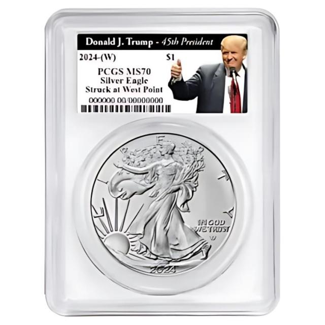 2024 PCGS MS-70 イーグル銀貨　トランプver 5枚セット 人気ショップ トランプver イーグル銀貨 MS-70 PCGS 2024 （2024