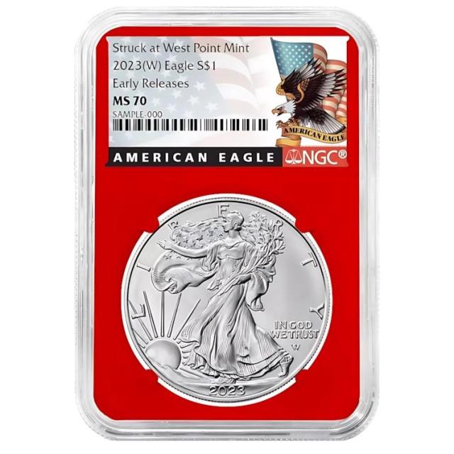 トランプ大統領 2020シルバーイーグル 初日カバー版 2023 (W) $1 アメリカン シルバー イーグル NGC MS70 ER