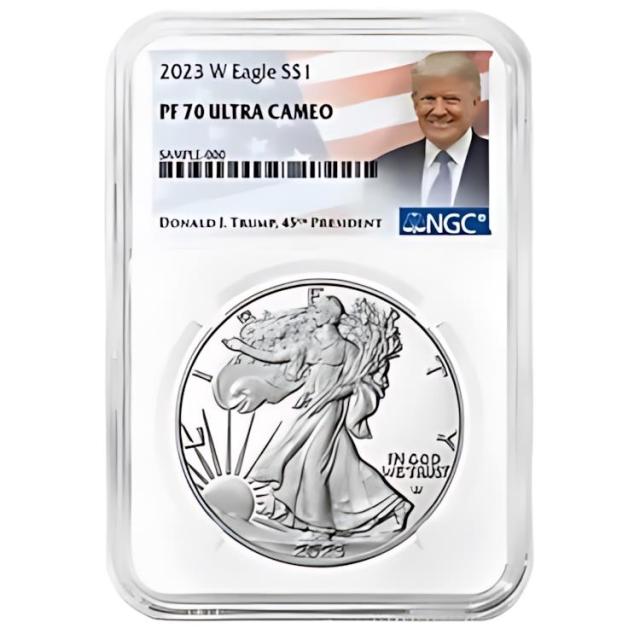 2023-W プルーフ $1 アメリカン シルバー イーグル NGC PF70UC