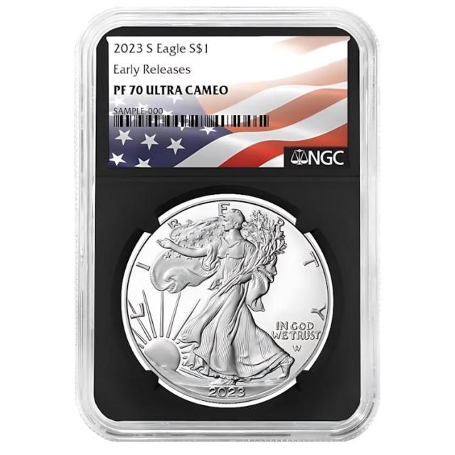 2023-S プルーフ $1 アメリカン シルバー イーグル NGC PF70UC