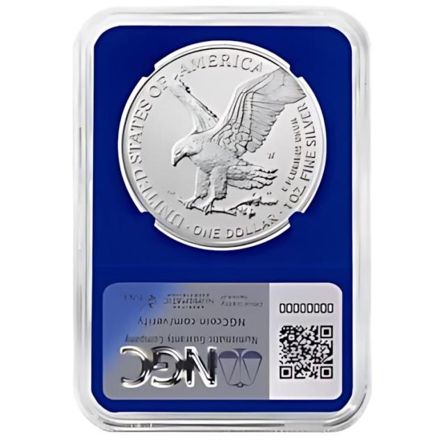 2024-W バーニッシュ $1 アメリカン シルバー イーグル NGC MS69
