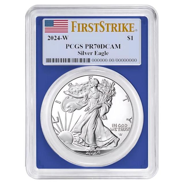 2024-W プルーフ $1 アメリカン シルバー イーグル PCGS