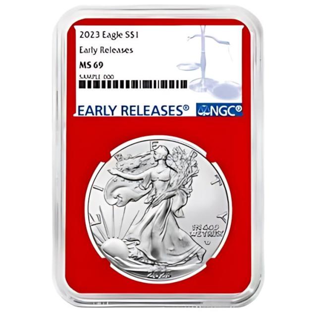 2023 $1 アメリカン シルバー イーグル 3 本セット NGC MS69 ER