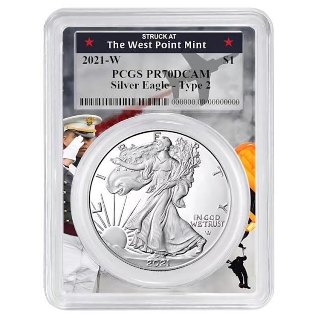 NGC最高鑑定☆2021年アメリカ1ドル シルバーイーグル銀貨☆PF70UC