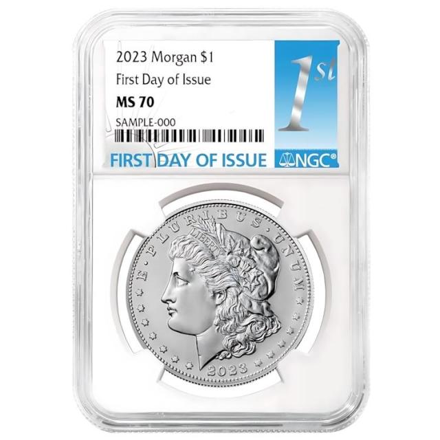 2023 $1 モーガン シルバー ダラー NGC MS70 FDI ファースト ラベル