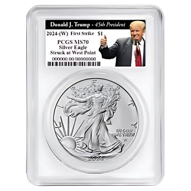 2024 (W) $1 アメリカン シルバー イーグル 3 本セット PCGS MS70 FS