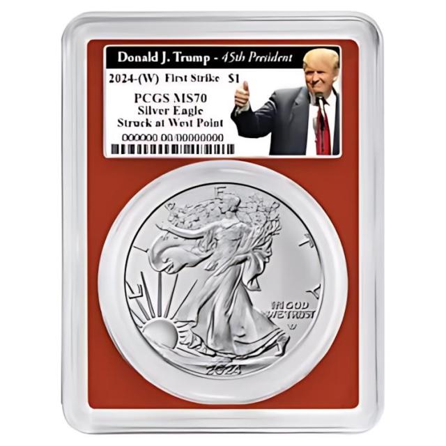 2024 (W) $1 アメリカン シルバー イーグル 3 本セット PCGS MS70 FS