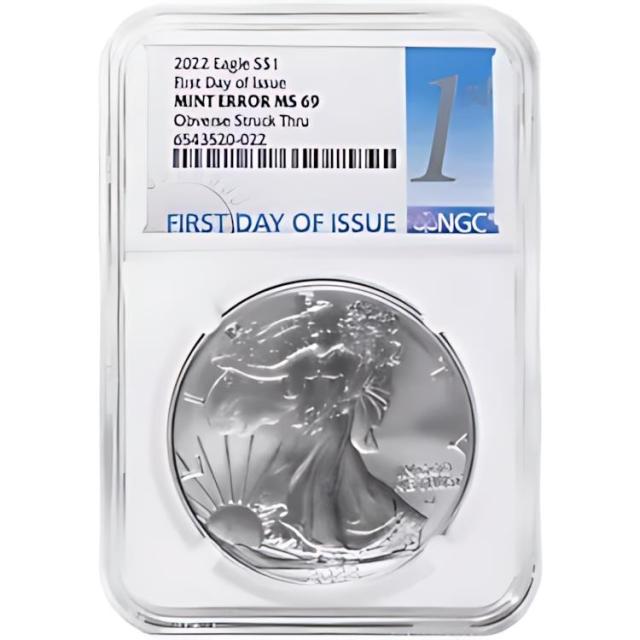 American Eagle - NGC MS69 ファーストリリース イーグル銀貨 イーグルラベル NGC Certified American Eagle MS 69 Silver Bullion Coins for