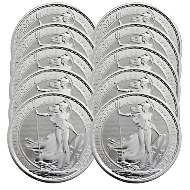 イギリス 2024 チャールズ3世 ブリタニア 2ポンド 1オンス 銀貨 イギリス 2024 チャールズ3世 ブリタニア 2ポンド 1オンス 銀貨
