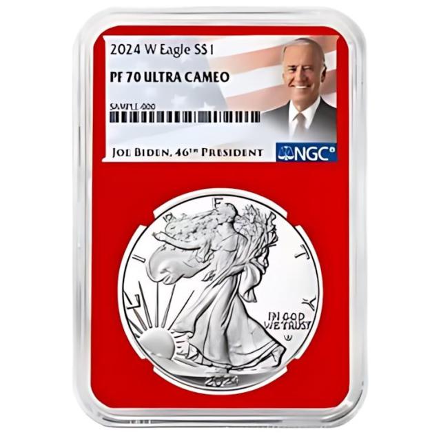 2024-W プルーフ $1 アメリカン シルバー イーグル 3 本セット NGC