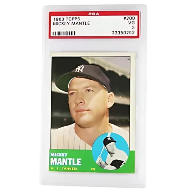 1963 トップス ミッキー マントル #200 PSA 3 VG 貨幣・紙幣