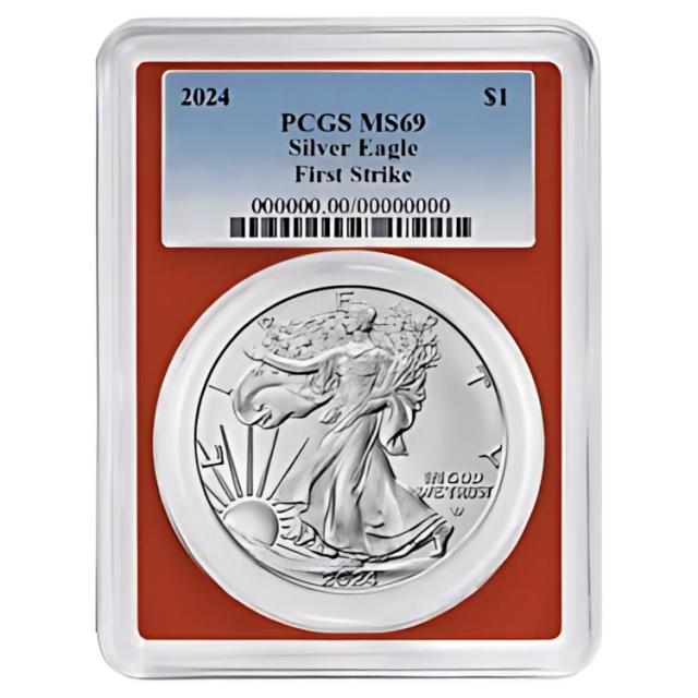 アメリカ合衆国　シルバーイーグル銀貨　２００７―Ｗ　ファーストストライクＭＳ６９ アメリカ合衆国 シルバーイーグル銀貨 2007―W ファースト