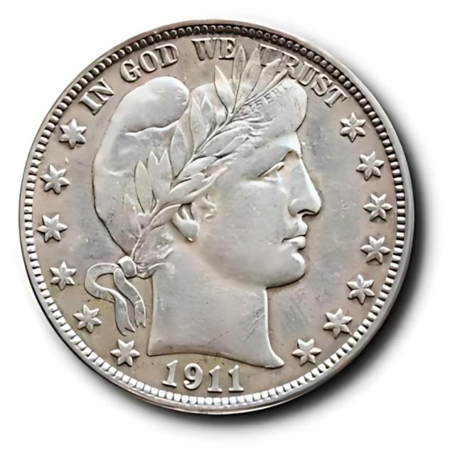 1911-D 理髪店 ハーフダラー 50C XF/AU