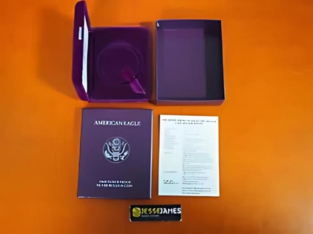 コインなし: 1990 S プルーフ シルバー イーグル ボックス/COA OGP のみ 2 個購入すると 3 個目は無料!