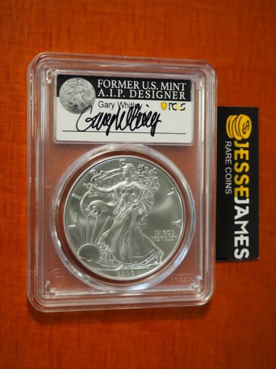 2020 シルバー イーグル PCGS MS70 ゲイリー ホイットリー 直筆サイン