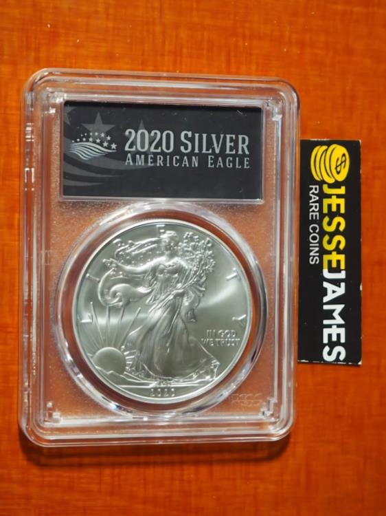 2020 $1 アメリカン シルバー イーグル PCGS MS70 ファースト
