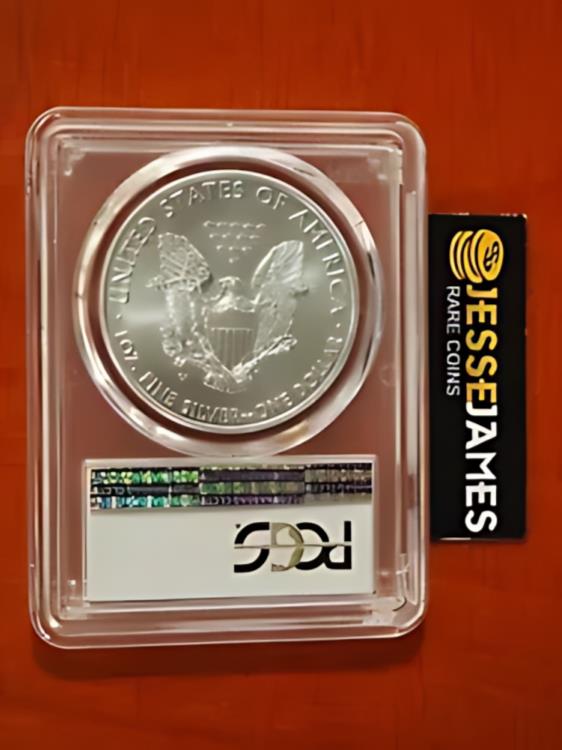 2017 W 艶出しシルバー イーグル PCGS SP70 発行初日 FDI リボン