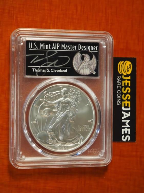 2020 シルバー イーグル PCGS MS70 トーマス クリーブランド 初日発行