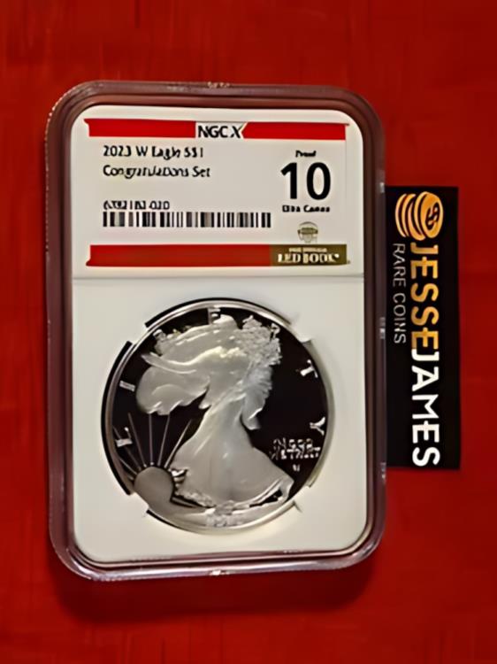 2023 W プルーフ シルバー イーグル NGC NGCX PF 10 おめでとうセットのウルトラ カメオ