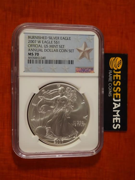 イーグル銀貨 NGC MS70 スター