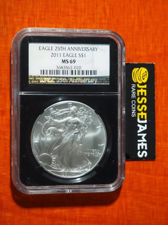 2011 W EAGLE 銀貨 MS 69 NGC認証