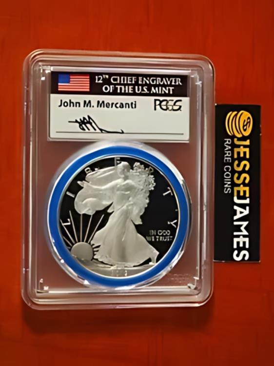 2019 W プルーフ シルバー イーグル PCGS PR70 FDI マーカンティ彫刻家 おめでとうございます フィラデルフィア