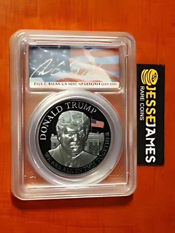 2020 カメルーン ブラック プルーフ シルバー ドナルド トランプ PCGS PR70 DCAM HR 1 オンス .999 POP 20