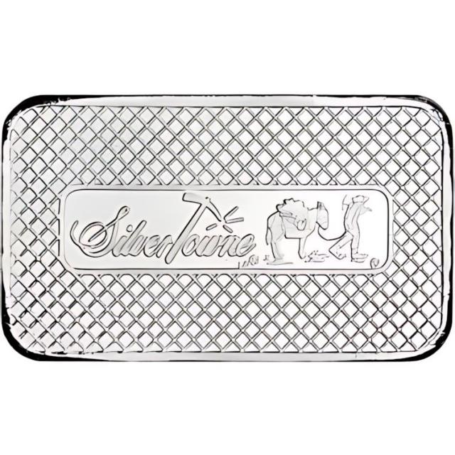 5オンスSilverTowne シルバー バー - 商標プロスペクター デザイン 5オンスSilverTowne シルバー バー - 商標プロスペクター デザイン