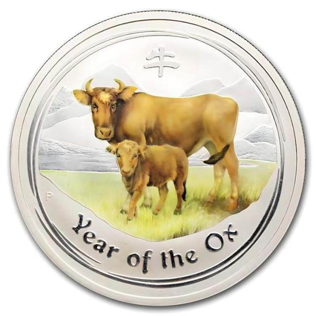 オーストラリア 1oz 銀貨 2009 牛 2009 オーストラリア 2 オンス