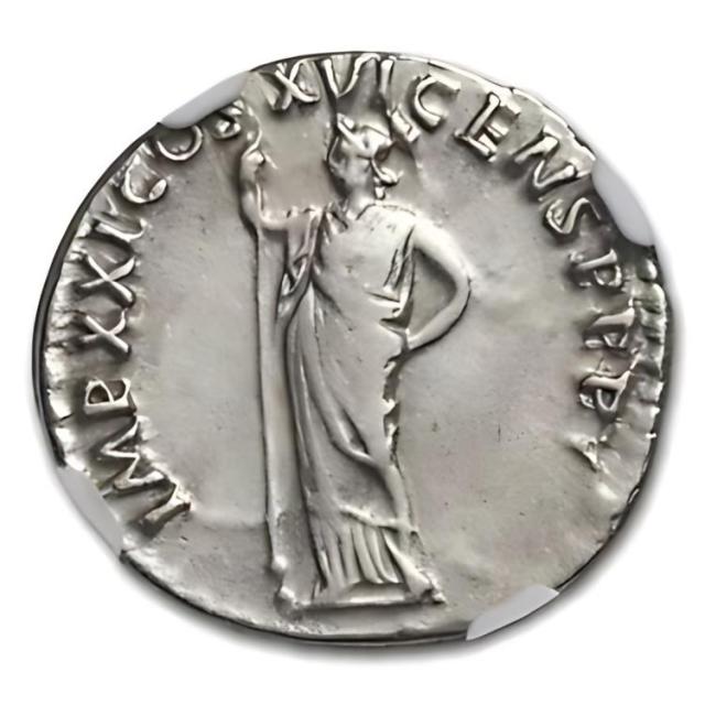 ローマ帝国 ハドリアヌス ARデナリウス ICG鑑定済 満点評価】古代