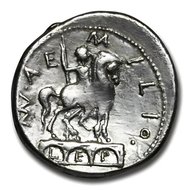 ローマ共和国 デナリウス銀貨 (紀元前 114 〜 113 年) VF (クロ