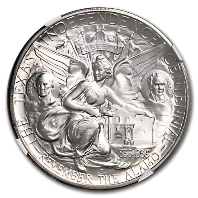 『NGC MS62』アーカンソー州100周年ハーフダラー銀貨（1938年） 1936-D テキサス 100 周年記念ハーフダラー MS-65 NGC