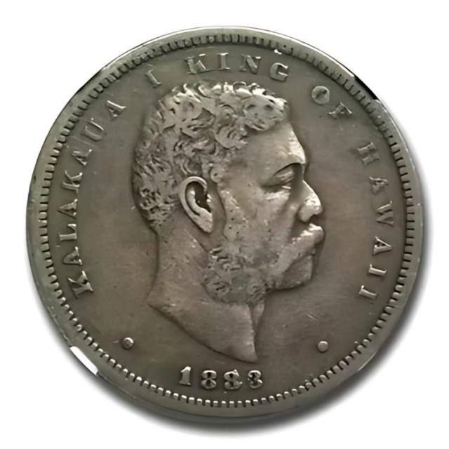 アンティークコイン ハワイ1883 クォーター ハワイ 1/4