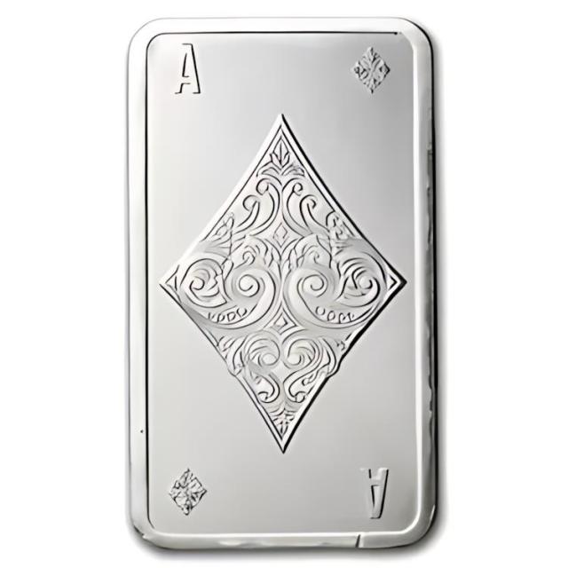 ♦️♦️銀シルバー バー10オンス♦️♦️ 10オンスのシルバーバー - ダイヤのエース