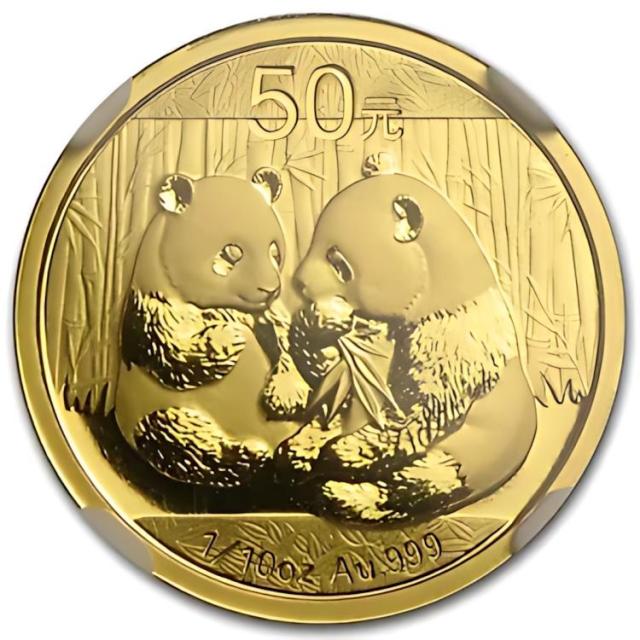 2009 中国 1/10 オンス ゴールド パンダ MS-69 NGC