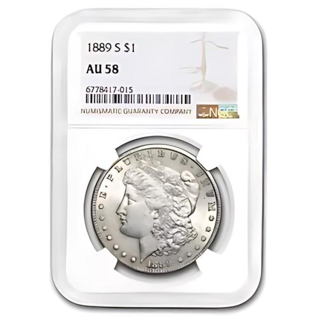 1878-P 8TF $1 モルガン ドル PCGS MS 62 | 8 尾羽未流通 UNC